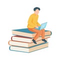 Student Flat Icon Royalty Free Stock Photo