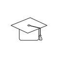 Student graduation hat Royalty Free Stock Photo