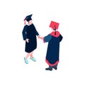 Student Graduaton Icon Royalty Free Stock Photo