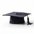 Student hat,University graduation black hat, Academic education symbol, High school bachelor headwear,AI generated Royalty Free Stock Photo