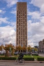 The student hotel, a special place for everyone who need to relax. Vertical photo. Eindhoven, Netherlands
