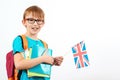 Student learning english. English language school. Lessons and learning of foreign languages Royalty Free Stock Photo