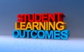 student learning outcomes on blue