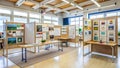 Student-Led Project Display Area: Showcasing Creativity and Innovation  Generative AI Royalty Free Stock Photo