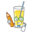 Student lemonade character cartoon style Royalty Free Stock Photo
