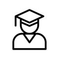 student line icon illustration vector graphic