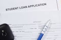 Student Loan Application Royalty Free Stock Photo