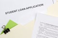 Student Loan Application Royalty Free Stock Photo