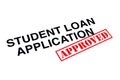 Student Loan Application Approved Royalty Free Stock Photo