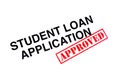 Student Loan Application Approved Royalty Free Stock Photo