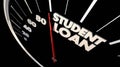 Student Loan Debt Borrowed Money Education 3d Illustration Royalty Free Stock Photo