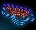 Student loans concept.