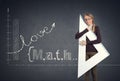 Student loves math Royalty Free Stock Photo