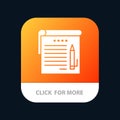 Student, Notes, Note, Education Mobile App Icon Design Royalty Free Stock Photo