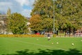 Student playing Rugby in Trinity College