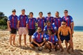 Student / police beach soccer comp