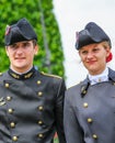 Student of Polytechnic Engineering school (Ecole polytechnique) during Military parade (Defile) in Royalty Free Stock Photo