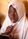 Student in primary school, Tanzania Royalty Free Stock Photo