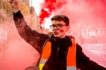 Student protest against education fees and cuts - London, UK.