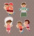 Student sport game stickers