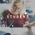 Student Studying Academic Education School Concept Royalty Free Stock Photo