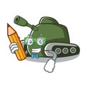 Student tank character cartoon style