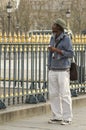 A student walking in Paris