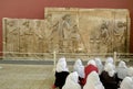 Students attending history class at the national museum of Iran. Royalty Free Stock Photo