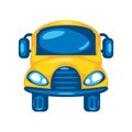 students bus front icon Royalty Free Stock Photo