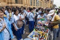 Students buying refreshment drink in Bangkok