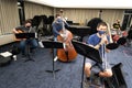 Jazz students play their instruments in Ohio