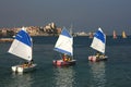 Students of Club Nautique d`Antibes Royalty Free Stock Photo