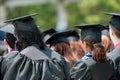 Students at commencement Royalty Free Stock Photo