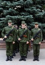 Students of the Department of Military Training and Extreme Medicine of Vitebsk State Medical University