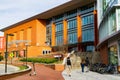 Students Enter the Talley Student Union. Royalty Free Stock Photo