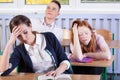 Students during exam Royalty Free Stock Photo