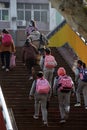 Huai `an city, jiangsu province, China: the first to third grade of primary school started in an orderly manner today