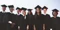 Students Graduation Success Achievement Concept Royalty Free Stock Photo