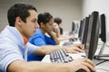 Students In High School Computer Lab Royalty Free Stock Photo