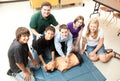 Students Learn CPR Royalty Free Stock Photo