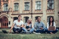 Students near university