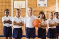 Students posing with arms crossed Royalty Free Stock Photo