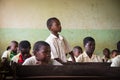 Students of Primary school at Kendwa during English lesson, Zanzibar