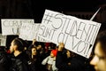 Students protesting in Bucharest