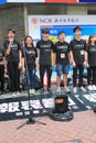 Students singing event for memorizing China Tiananmen Square protests of 1989 Royalty Free Stock Photo