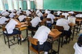 Students sleep in classroom