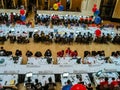 Students solve tasks at International Collegiate Programming Contest