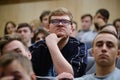 Students of the St. Petersburg Polytechnic Institute at a lecture