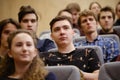 Students of the St. Petersburg Polytechnic Institute at a lecture