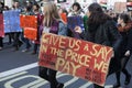 Students take part in a protest march against fees